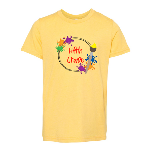 Fifth Grade YOUTH Splatter Soft Tee