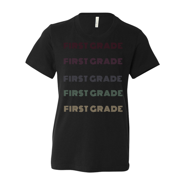 First Grade YOUTH Retro T-Shirt