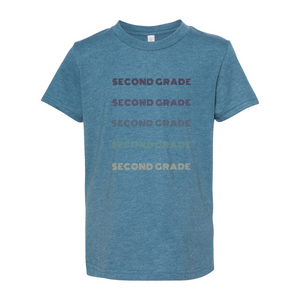 Second Grade YOUTH Ombre Soft Tee