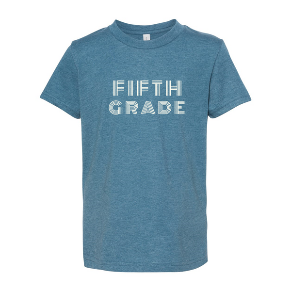 Fifth Grade YOUTH Retro Font Soft Tee