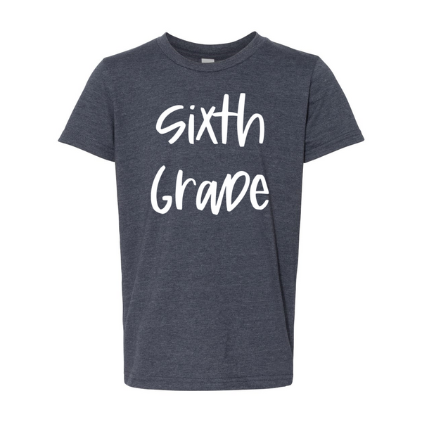 Sixth Grade YOUTH Script Soft Tee