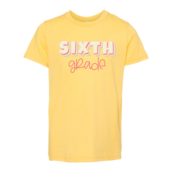 Sixth Grade YOUTH Sherbet Soft Tee