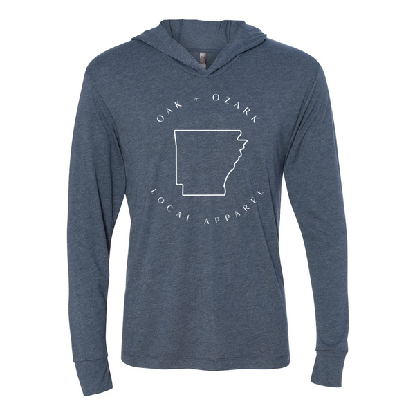 mockup triblend hoodiee