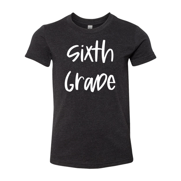 Sixth Grade YOUTH Script Soft Tee