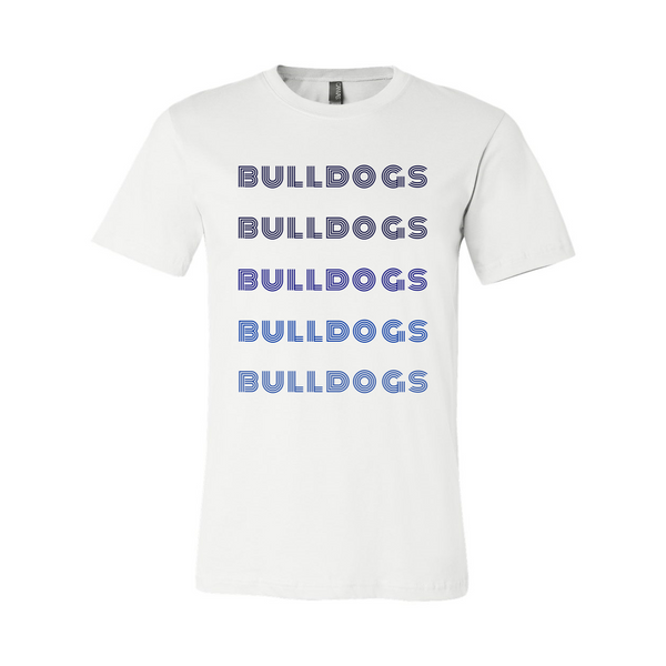 Decatur Bulldogs Retro Font Monochrome Shirt