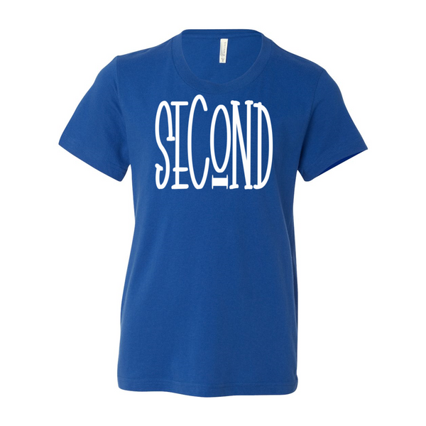 Second Grade YOUTH Tall Print Soft Tee