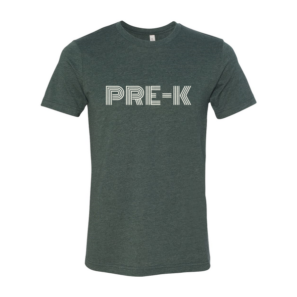 Pre-K Retro Font T-Shirt