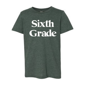 Sixth Grade YOUTH Print Soft Tee