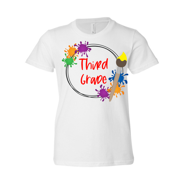 Third Grade YOUTH Splatter Paint Tee