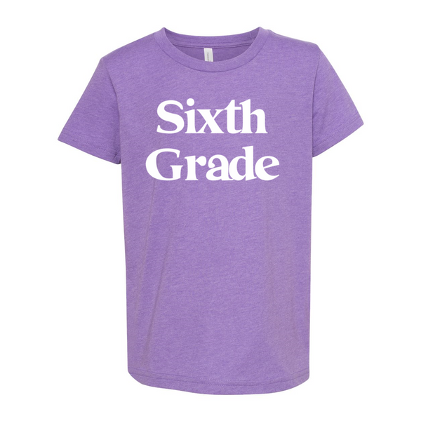 Sixth Grade YOUTH Print Soft Tee