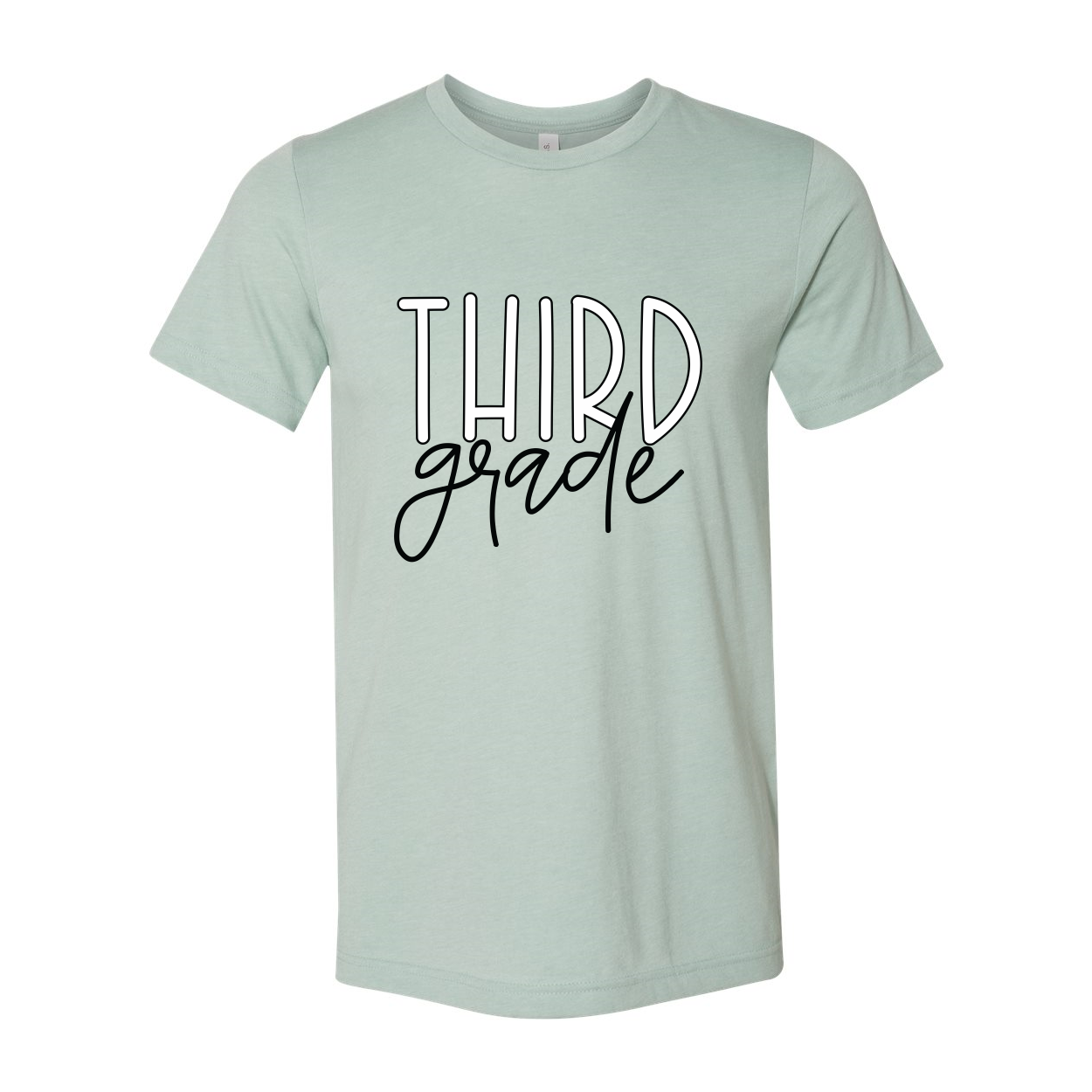 Third Grade Block Script Tee