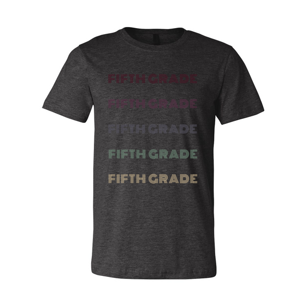 Fifth Grade Retro Font Tee