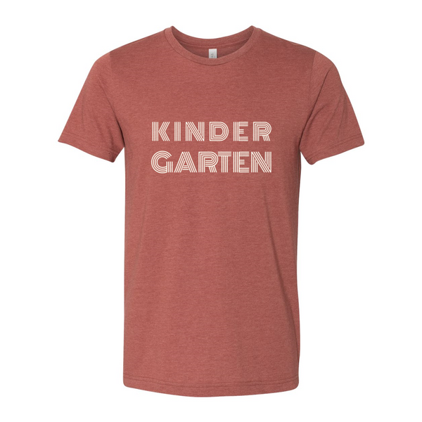 Kindergarten Retro Font T-Shirt