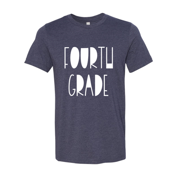 Fourth Grade Funky Font Tee