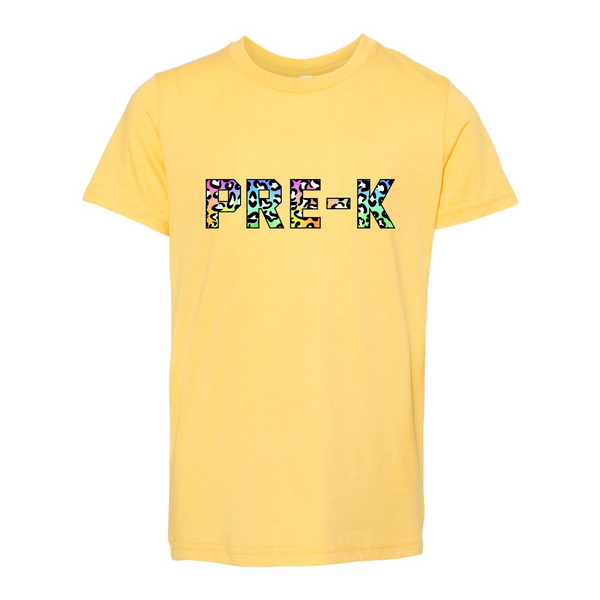 Pre-K YOUTH Colorful Animal Print T-Shirt