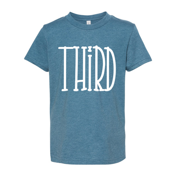 Third Grade YOUTH Tall Letters Tee