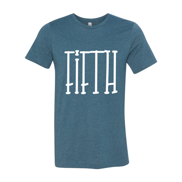 Fifth Grade Tall Letters Tee