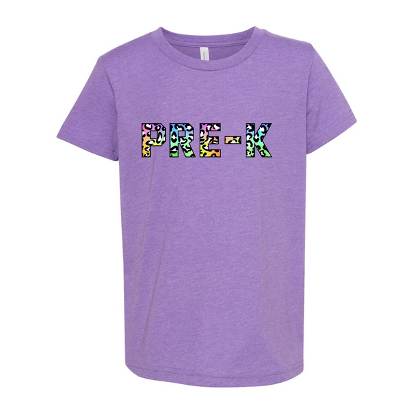 Pre-K YOUTH Colorful Animal Print T-Shirt