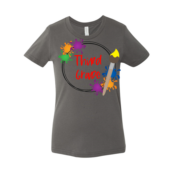 Third Grade YOUTH Splatter Paint Tee