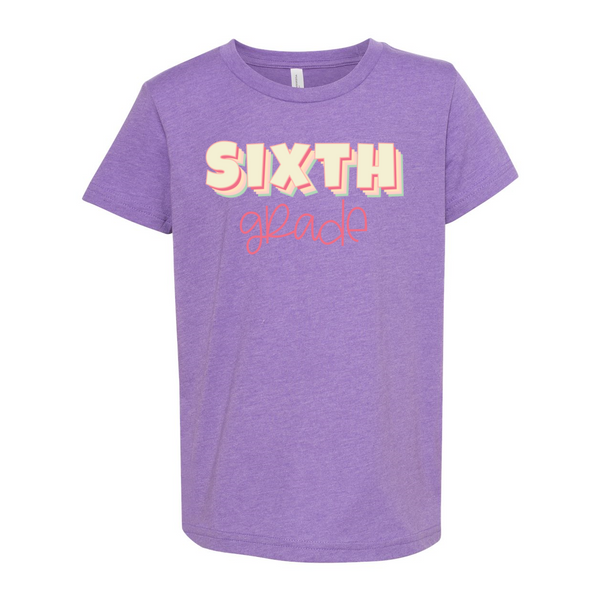 Sixth Grade YOUTH Sherbet Soft Tee