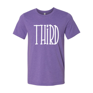 Third Grade Tall Font Tee