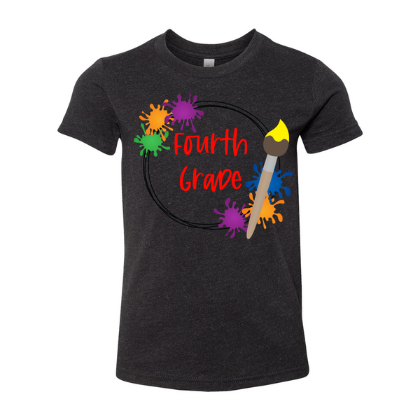 Fourth Grade YOUTH Splatter Paint Tee