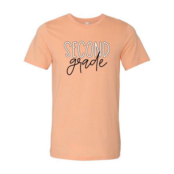 Second Grade Block Script Soft Tee